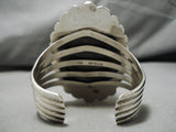 The Largest Protruding Domed Turquoise Sterling Silver Native American Navajo Bracelet-Nativo Arts