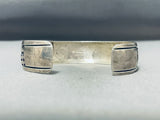 Thomas Singer Unforgettable Vintage Native American Navajo Sterling Silver Storyteller Bracelet-Nativo Arts