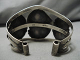 Magnificent Vintage Native American Navajo Chrysocolla Sterling Silver Bracelet-Nativo Arts