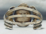 Rare Vintage Museum Native American Navajo Turquoise Sterling Silver Bracelet Old-Nativo Arts