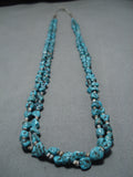 Exceptional Vintage Navajo Turquoise Native American Necklace Old-Nativo Arts