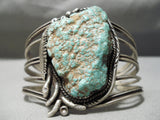 One Of The Best Vintage Native American Navajo Royston Nugget Turquoise Sterling Silver Bracelet-Nativo Arts