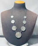 Rare Old Coin Vintage Native American Sterling Silver Necklace-Nativo Arts