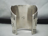 Best Native American Navajo Lapis Rare Huge Sterling Silver Bracelet-Nativo Arts