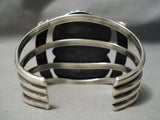 One Of The Best Vintage Native American Navajo Old Kingman Turquoise Sterling Silver Bracelet-Nativo Arts