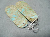 Native American Marvelous Santo Domingo Royston Turquoise Sterling Silver Earrings-Nativo Arts