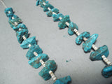 Magnificent Vintage Navajo Turquoise Necklace Native American Old-Nativo Arts