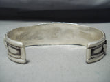 Bea Nez Vintage Native American Navajo Sleeping Beauty Turquoise Sterling Silver Bracelet Old-Nativo Arts