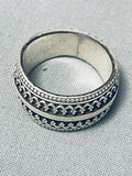 One Of The Most Detailed Ever Southwestern Sterling Silver Ring-Nativo Arts