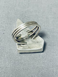 Best Native American Navajo Dry Creek Turquoise Sterling Silver Huge Ring-Nativo Arts