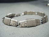 Wonderful Vintage Navajo Sterling Silver Bracelet Native American Old-Nativo Arts