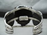 Heavy San Felipe 8 Turquoise Sterling Silver Buffalo Bracelet-Nativo Arts