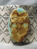 Outstanding Native American Navajo Royston Turquoise Sterling Silver Bracelet-Nativo Arts
