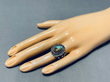 Very Old Vintage Native American Navajo Royston Turquoise Sterling Silver Ring-Nativo Arts