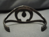 Very Rare Vintage Native American Navajo Naja Turquoise Sterling Silver Bracelet Old-Nativo Arts