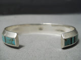 Superb Donny Clark Vintage Native American Navajo Turquoise Bracelet-Nativo Arts