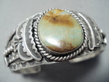 Superior Vintage Native American Navajo Royston Turquoise Sterling Silver Bracelet Old-Nativo Arts