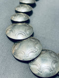 Stunning Vintage Native American Navajo Sterling Silver Necklace-Nativo Arts
