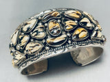 One Of The Best Ever Vintage Native American Navajo Desert Jasper Sterling Silver Bracelet-Nativo Arts