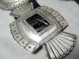 Historical Vintage Native American Navajo Late 1800's/1900's 1st Phase Coin Silver Concho Belt-Nativo Arts