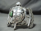 Unforgettable Navajo Royston Turquoise Sterling Silver Bracelet Native American-Nativo Arts