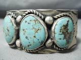 Magnificent Navajo Native American Turquoise Sterling Silver Bracelet-Nativo Arts