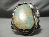 Colossal Vintage Native American Navajo Old Royston Turquoise Sterling Silver Bracelet-Nativo Arts