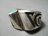 Stunning Vintage Navajo Sterling Silver Waving Native American Ring-Nativo Arts