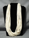 Monumental Vintage Santo Domingo Shell Necklace Native American Old-Nativo Arts