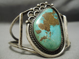 Very Rare Early Old Kingman Deposit Vintage Native American Navajo Sterling Silver Bracelet-Nativo Arts