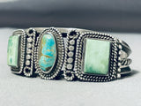 Museum Quality Vintage Native American Navajo Royston Turquoise Sterling Silver Bracelet-Nativo Arts