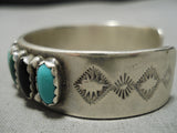 Incredible Vintage Native American Navajo Turquoise Sterling Silver Bracelet-Nativo Arts