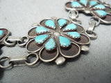 Spectacular Vintage Native American Navajo Turquoise Sterling Silver Bracelet-Nativo Arts