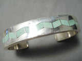 Newsworthy Vintage Native American Zuni Royston Turquoise Sterling Silver Bracelet-Nativo Arts