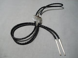 Impressive Vintage Navajo Sterling Silver Toad Bolo Native American-Nativo Arts