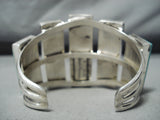 Enormous San Felipe Native American 8 Turquoise Sterling Silver Bracelet-Nativo Arts