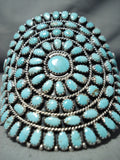 Important Larry Moses Begay Vintage Native American Navajo Sterling Silver Cluster Bracelet-Nativo Arts