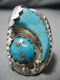 Striking Vintage Navajo Fred Platero Sterling Silver Native American Ring-Nativo Arts
