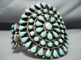 Heavy Vintage Native American Navajo Royston Turquoise Sterling Silver Bracelet-Nativo Arts
