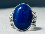 Stunning Ben Begaye (d.) Native American Navajo Lapis Sterling Silver Ring-Nativo Arts