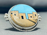 Detailed Pueblo Sky Native American Navajo Sterling Silver Ring-Nativo Arts