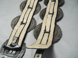 Historical Vintage Native American Navajo Late 1800's/1900's 1st Phase Coin Silver Concho Belt-Nativo Arts