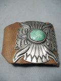 Tremendous Vintage Native American Navajo Royston Turquoise Sterling Silver Bowguard-Nativo Arts