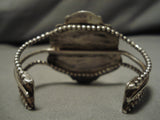 Incredible Vintage Native American Navajo Morenci Turquoise Sterling Silver Bracelet Old Cuff-Nativo Arts