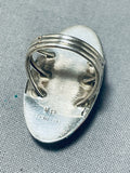 Spectacular Vintage Native American Navajo Turquoise Sterling Silver Ring-Nativo Arts