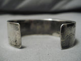 Stunning Modernistic Native American Navajo Carico Lake Turquoise Sterling Silver Bracelet Cuff-Nativo Arts