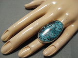 Fabulous Vintage Navajo Joe Family Sterling Silver Native American Ring-Nativo Arts
