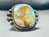 Big Important Vintage Native American Navajo Ben Begaye (d.) Turquoise Sterling Silver Ring-Nativo Arts