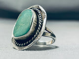 Older Vintage Native American Navajo Royston Turquoise Sterling Silver Ring-Nativo Arts