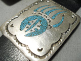 One Of The Best Vintage Native American Navajo Sterling Silver Turquoise Concho Belt-Nativo Arts